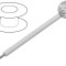 Cablu ThermoThin Cu PFA alb 600V