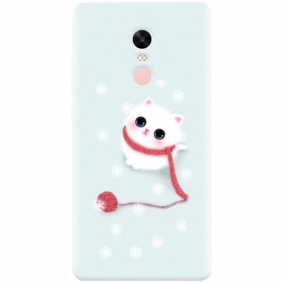 Husa silicon pentru Xiaomi Remdi Note 4X, Cute Cat foto