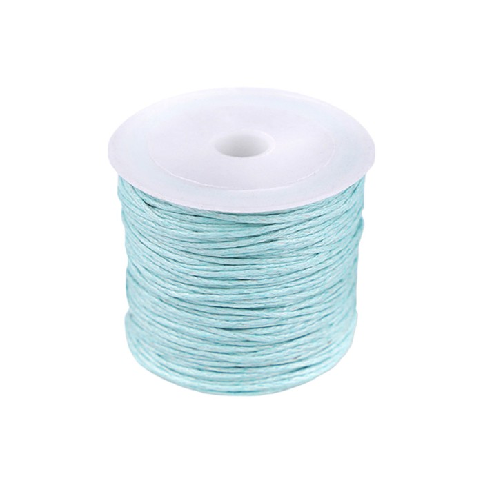 Snur din bumbac cerat, diametru 0,8 mm, lungime 25 m, Bleu