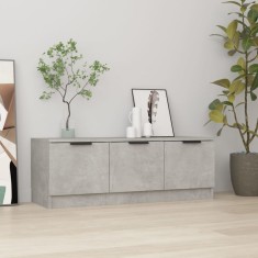 vidaXL Comodă TV, gri beton, 102x35x36,5 cm, lemn prelucrat 811362