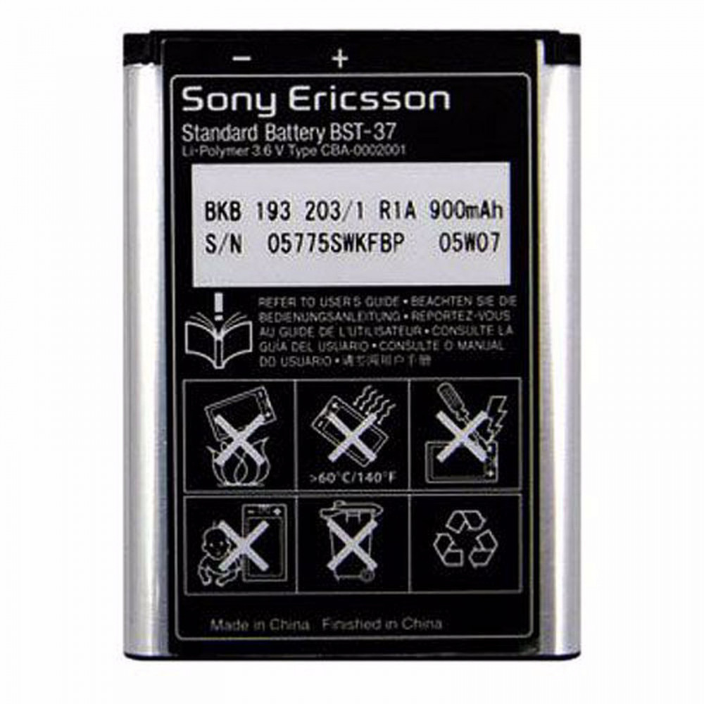 Аккумулятор для телефона sony. Аккумулятор Sony Ericsson BST-37. Sony Ericsson k750i аккумулятор BST-37. 1 / 1 Аккумулятор Sony Ericsson BST-37. Sony Ericsson w810i аккумулятор.