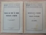 ICEF. DOUA BROSURI DE INDRUMARI SILVICE.NR.5 SI NR.10.-1946 S1.