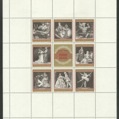 Austria Österreich 1969 Opera, 100 years, perf. sheetlet, MNH S.035