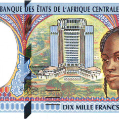 Statele Africii Centrale 10 000 Franci (C) Congo 2 000 P-105C UNC