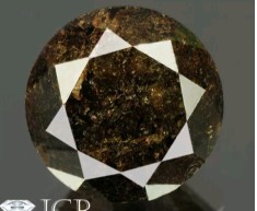 Diamant natural maro-gri 4.28 ct pentru inel sau pandant taiat briliant