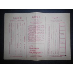 Talon Loto-Pronosport necompletat 10 bucati