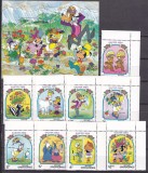 Grenada Grenadines 1984 Disney Paste MI 590-598 + bl.79 MNH, Nestampilat