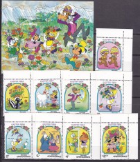 Grenada Grenadines 1984 Disney Paste MI 590-598 + bl.79 MNH