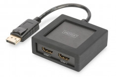 Adaptor Digitus DisplayPort - HDMI 0.10m Black foto