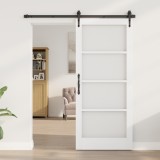 vidaXL ușă interioară cu sticlă &quot;ORKDAL&quot; alb 86x198,5x4 cm