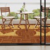 Set de 10 plăci din acacia 30 x 30 cm, model vertical 41584, vidaXL