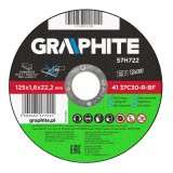 Disc de taiere pentru piatra Graphite 125x1,6x22,2 mm, taiere rapida