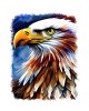 Sticker decorativ Vultur, Multicolor, 70 cm, 11161ST, Oem