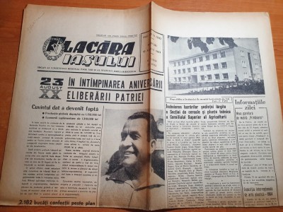 flacara iasului 19 august 1964-balada bahluiului,articol pascani si raionul iasi foto