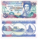 Insulele Falkland 50 Pounds 1990 P-16a UNC