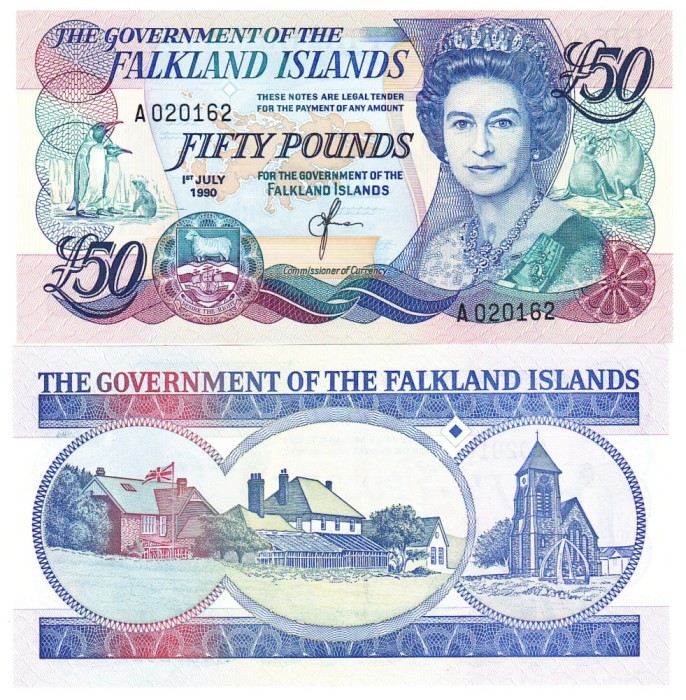 Insulele Falkland 50 Pounds 1990 P-16a UNC