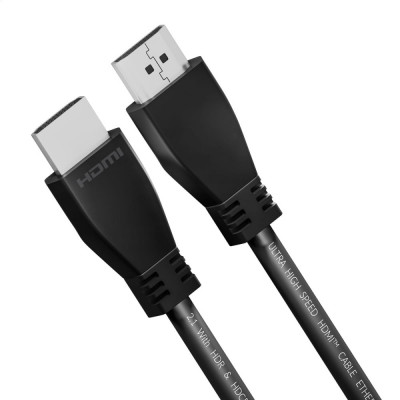 Cablu premium HDMI v.2.1 8K-60Hz, 4K-120Hz, 3m lungime, Omega 45298, 48Gbps, HDR, Ethernet, eARC, negru foto