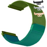 Curea otel, Milanese Loop, compatibila Huawei Watch Fit 1, cu adaptor dedicat, Green Mix
