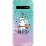 Husa silicon personalizata pentru Samsung Galaxy S10, I Am Hulacorn