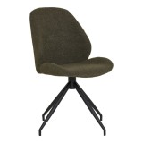 Scaun rotativ Monte Carlo din piele ecologică verde