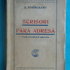 George Toparceanu – Scrisori fara adresa ( prima editie 1930 )