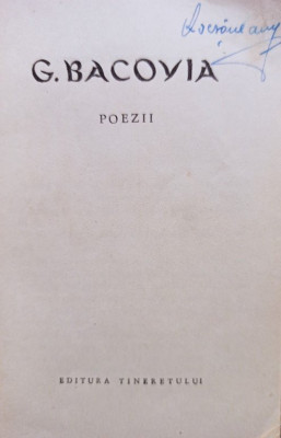 G. Bacovia - Poezii (1964) foto