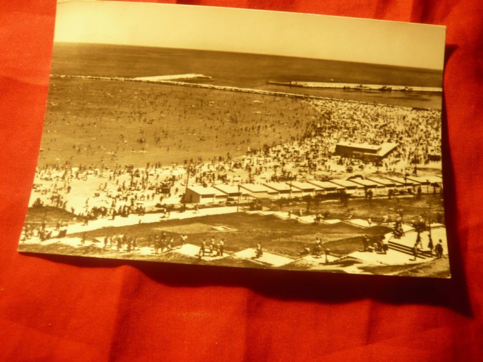 Ilustrata Constanta - Pe plaja - Vedere , circulat 1970