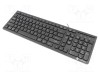 Tastatură neagră USB A cu cablu 1,5m NATEC slim US layout