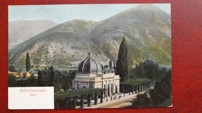 Baile Herculane 1922 Gara C.P. circ.