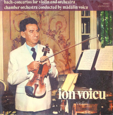 Vinyl/vinil - BACH - ION VOICU - Concertos For Violin And Orchestra foto