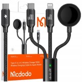 Mcdodo &Icirc;ncărcător Inductiv Pentru Ceas Apple 3In1 Cablu Pentru Iphone Macbook 100W