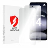 Folie de protectie Ecran Smart Protection Premium Classic pentru Xiaomi Redmi Note 14 4G (Standard), Plastic, Set 2 bucati