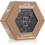 BEN&amp;ANNA Love Soap Shower &amp; Shampoo șampon uscat și gel de duș 2&icirc;n1 Elm Wood 60 g