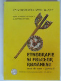 ETNOGRAFIE SI FOLCLOR ROMANESC - NICOLAE CONSTANTINESCU PARTEA I
