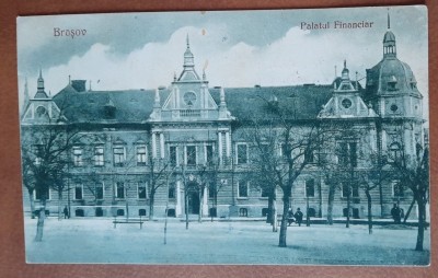 Carte postala, Brasov, Palatul Financiar, 1927 foto