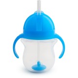 Munchkin Click Lock&trade; Tip &amp; Sip ceasca cu pai cu greutăți Blue 6 m+ 207 ml