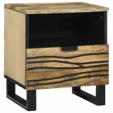 VidaXL Dulap de noapte Maro 40 x 33 x 46 cm Lemn masiv de mango