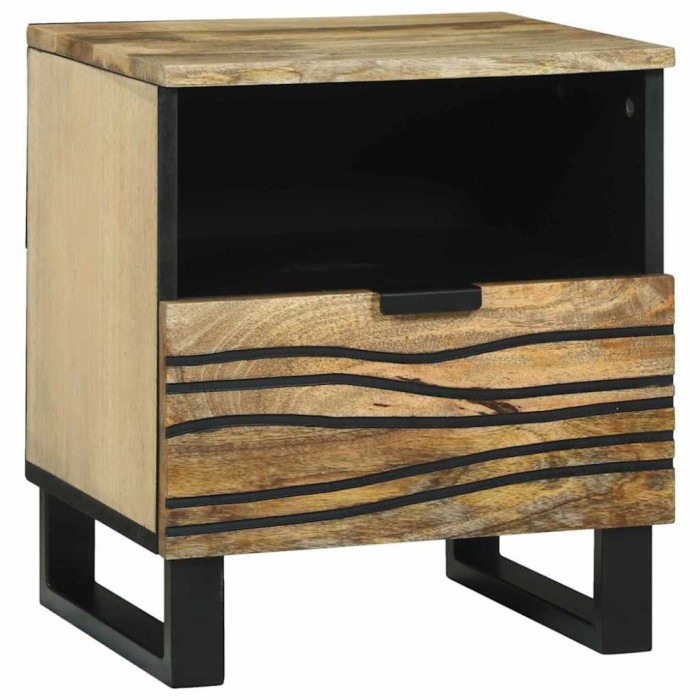 vidaXL Dulap de noapte Maro 40 x 33 x 46 cm Lemn masiv de mango 4017942