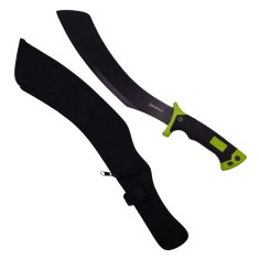 Maceta de vanatoare IdeallStore&reg;, Hunter&#039;s Pride, 49 cm, otel inoxidabil, neagra, teaca inclusa
