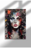 mxm_graffiti_26|Street Art Poster, Vibrant Graffiti Portrait, Frameless Modern Canvas, Urban Vibe 2025 | A3 (29.7 x 42 cm) - mxm_graffiti_26