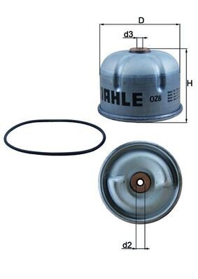 MAHLE OZ 6D Filtru ulei foto