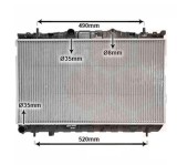 Radiator racire Hyundai Elantra, 06.2000-07.2006, motor 2.0, 102/105 kw, benzina; 2.0 CRDI, 83 kw, diesel, cutie manuala, cu/fara AC, 668x375x26 mm,