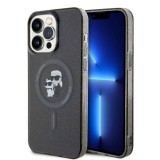 Husa pentru iPhone 15 Pro Max - Karl Lagerfeld Glitter MagSafe (KLHMP15XHGKCNOK) - Karl&amp;Choupette