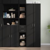 VidaXL Dulap &icirc;nalt, negru, 30x42,5x185 cm, lemn prelucrat