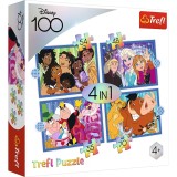 Puzzle Trefl Disney 4in1 Minunata Lume Disney, TREFL 4In1
