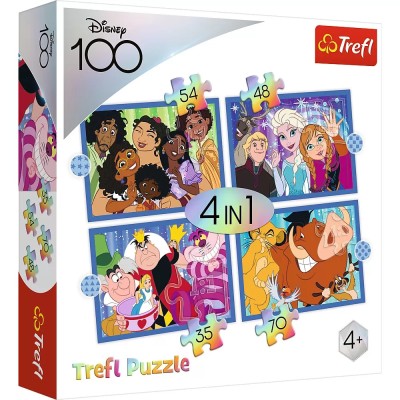Puzzle Trefl Disney 4in1 Minunata Lume Disney foto