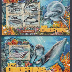 Togo 2016 - Fauna Marina - DELFINI - BL + KB - MNH