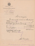 1889 Ministerul Cultelor Instructiunii Publice - Act concediu Scoala Nr 3 Baieti
