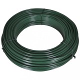 Fir de tensionare pentru gard, 55 m, 2,1/3,1 mm, oțel, verde