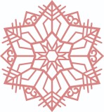 Cumpara ieftin Sticker decorativ, Mandala, Roz, 64 cm, 4983ST-1, Oem